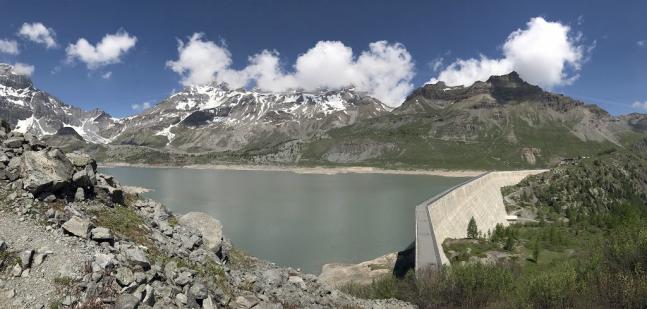 Lac de Salanfe mit Dent de Midi