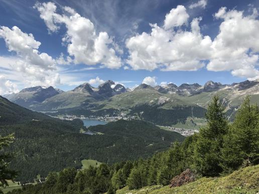 Blick auf St.Moritz