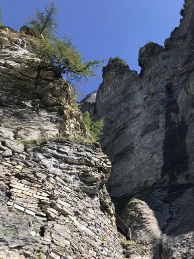 Steil nach oben