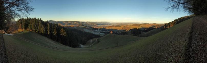 Weitsicht vom Emmental in den Jura