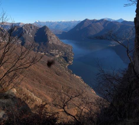 Blick nach Italien Lago Ceresio
